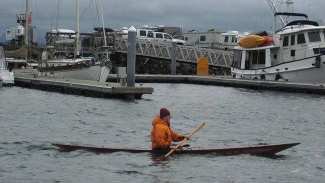 Paddling a Cape Falcon Greenland kayak