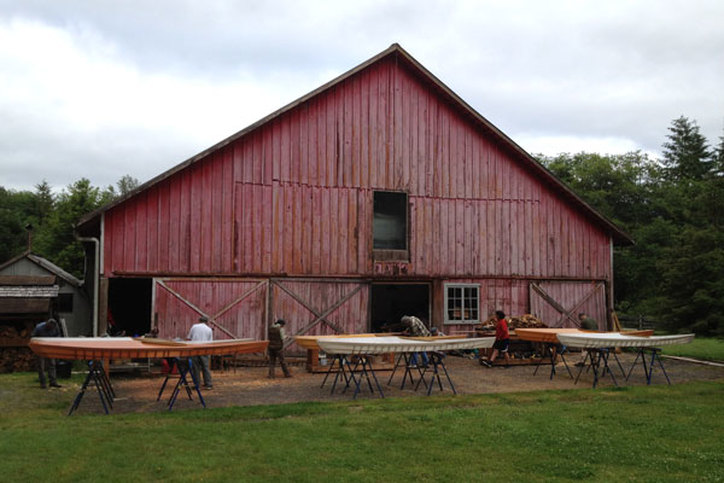 the Cape Falcon Kayak barn