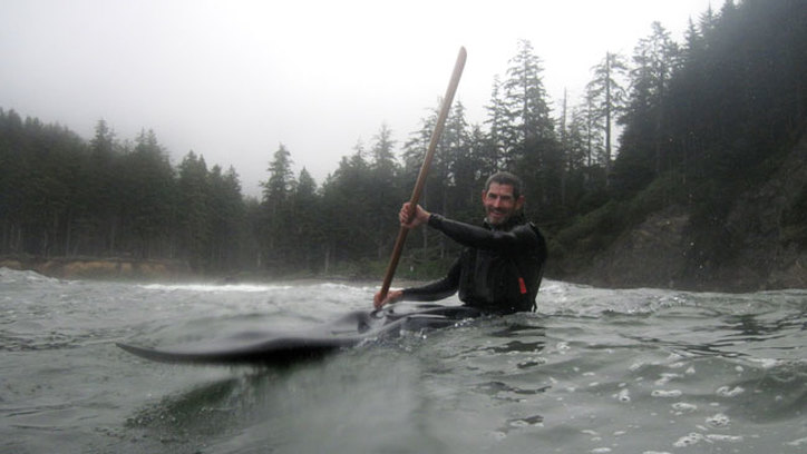 happy kayaker