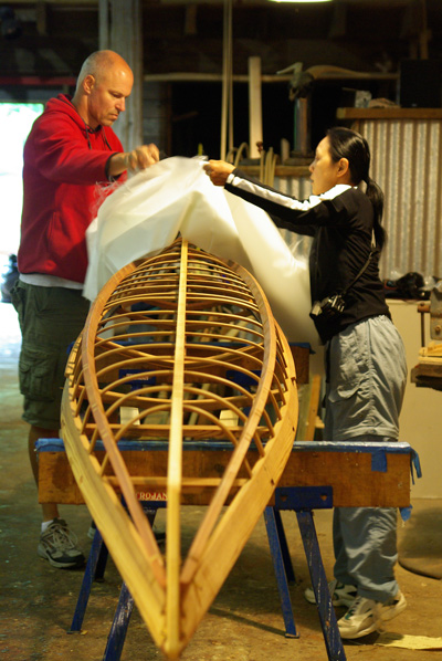 skinning the boat