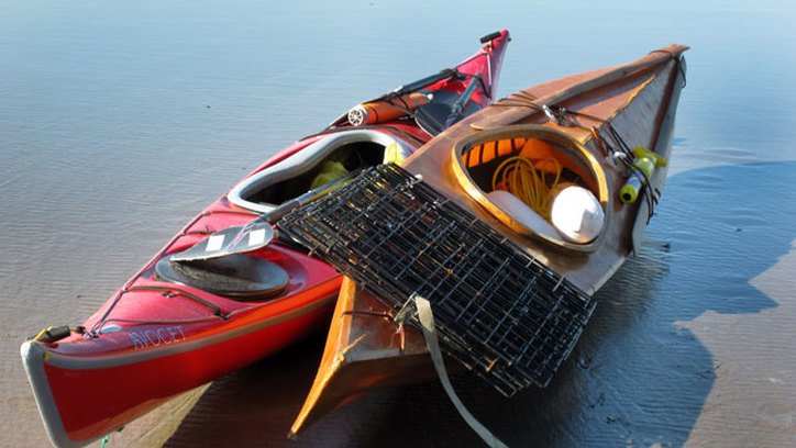 Crabbing by kayak
