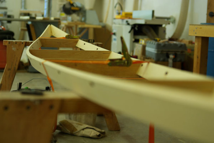 building the boat frame