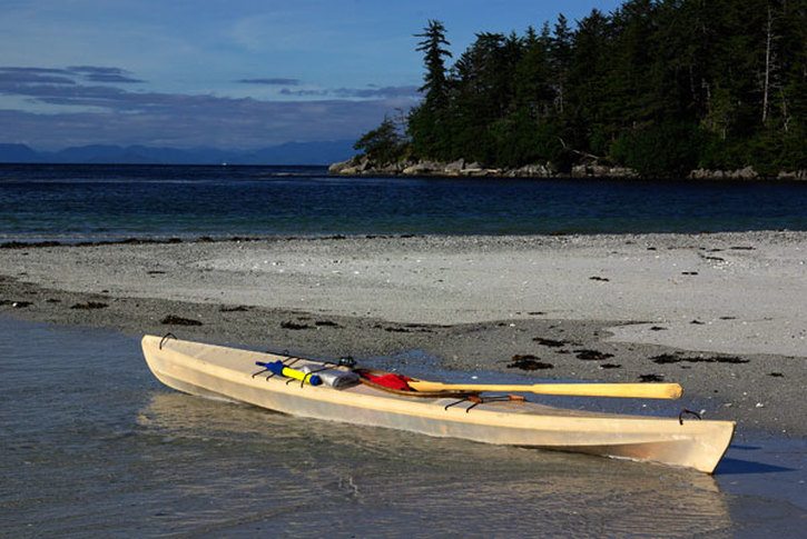 SC-1 kayak on an Alaskan beach